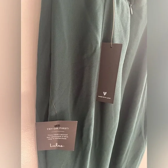 NWT Lulu’s Hunter Green Dress Size XS - Picture 4 of 9